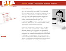 Tablet Screenshot of pia-presseagentur.de